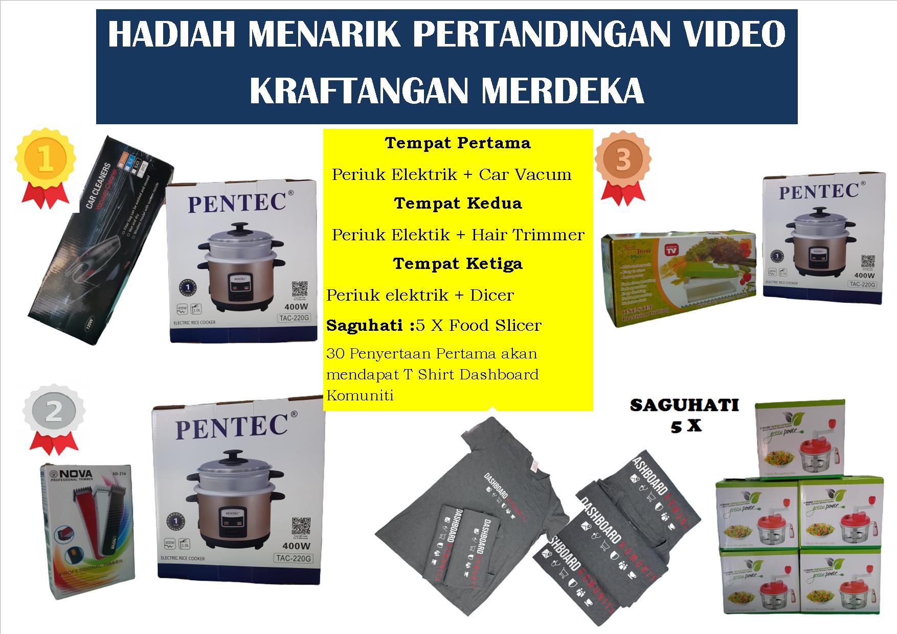 Poster Hadiah Pertandingan Video Kraftangan Merdeka